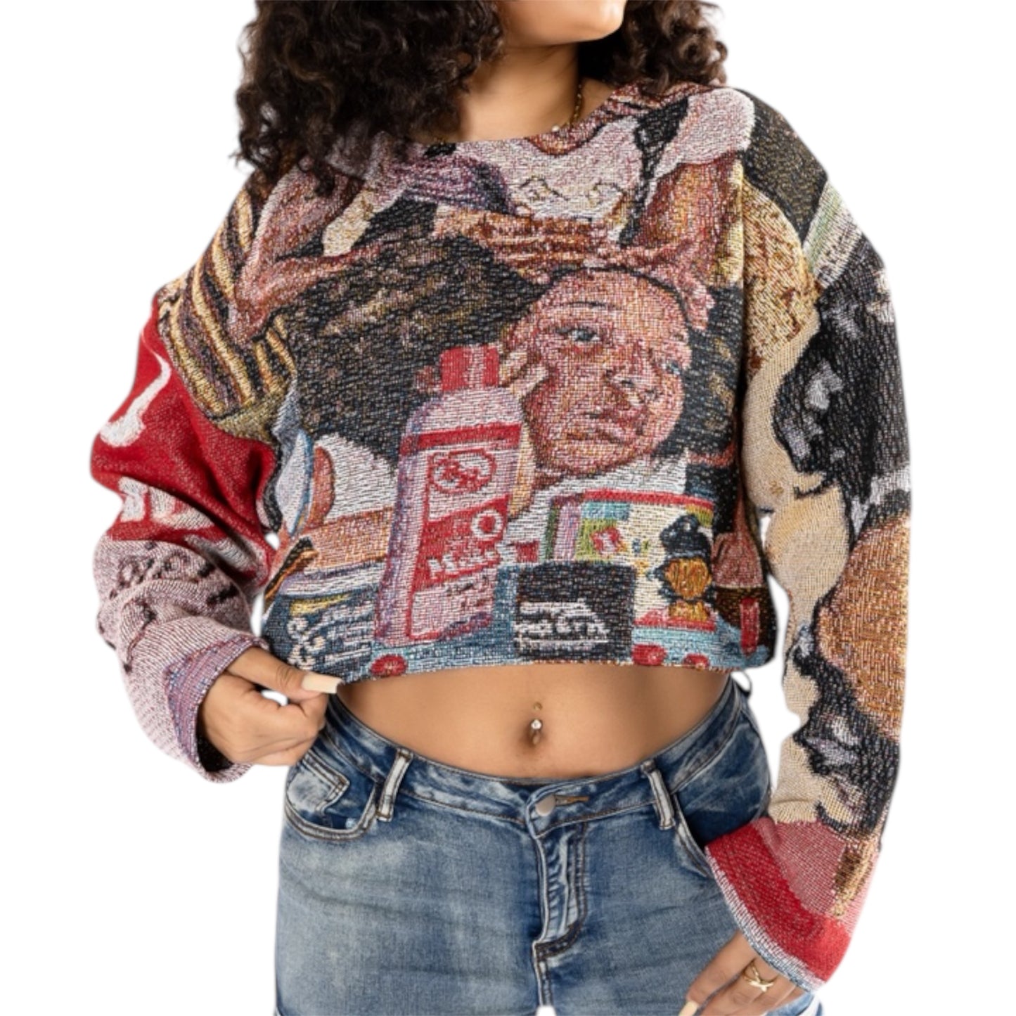 Beauty in the Struggle Women's Cropped Sweater