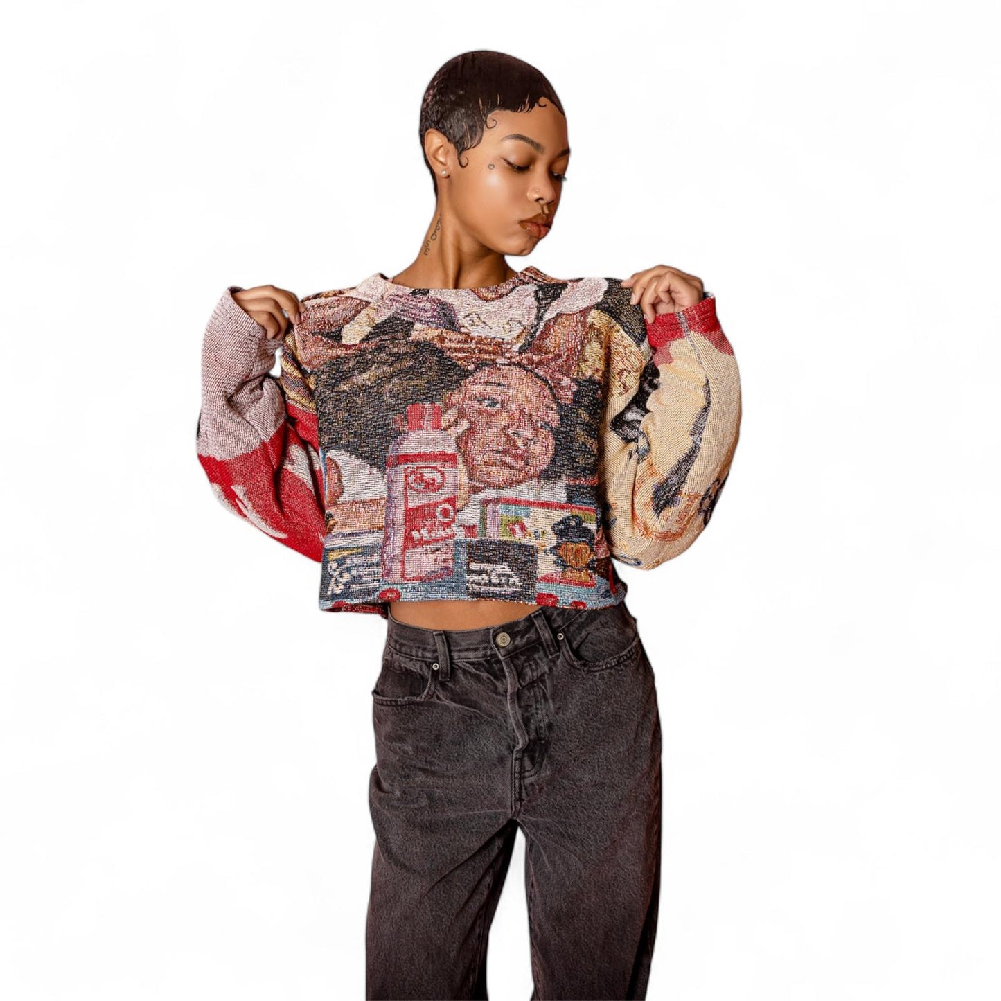 Beauty in the Struggle Women's Cropped Sweater